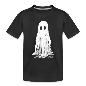 Der Decken Geist - Kinder Premium Bio T-Shirt - Schwarz - Vorne