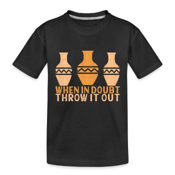 Töpfern Töpfer - Kinder Premium Bio T-Shirt - Schwarz - Vorne