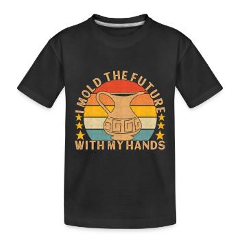 Töpfern Töpfer - Kinder Premium Bio T-Shirt - Schwarz - Vorne