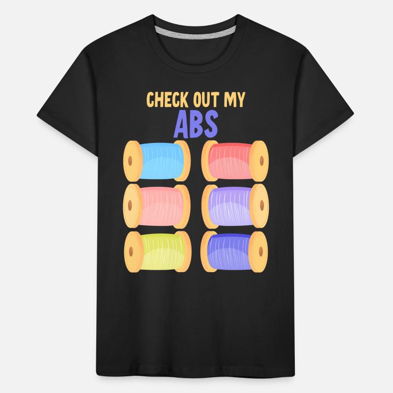 Check Out My Abs - 3D Printer Kids' Premium Organic T-Shirt