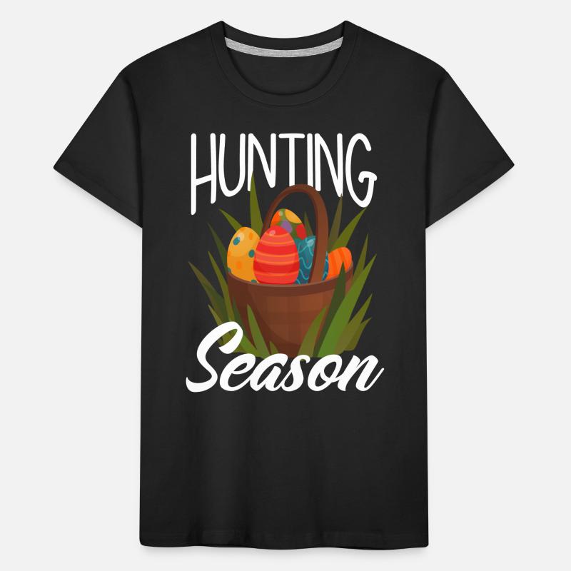 Hunts Season Easter Easter Eggs Kids' Premium Organic T-Shirt