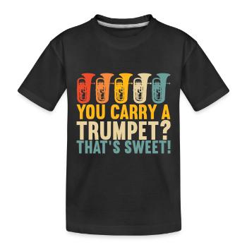 Euphonium Euphonium Player - Kids' Premium Organic T-Shirt - black - Front