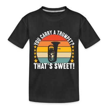 Euphonium Euphonium Player - Kids' Premium Organic T-Shirt - black - Front