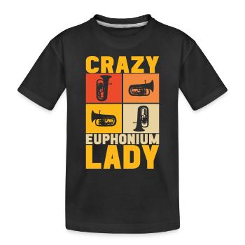 Euphonium Euphonium Player - Kids' Premium Organic T-Shirt - black - Front