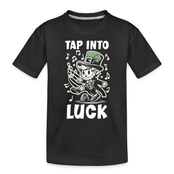 Irish Dancing Ireland Outfit Irish Music - Kids' Premium Organic T-Shirt - black - Front