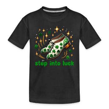 Irish Dancing Ireland Outfit Irish Music - Kids' Premium Organic T-Shirt - black - Front
