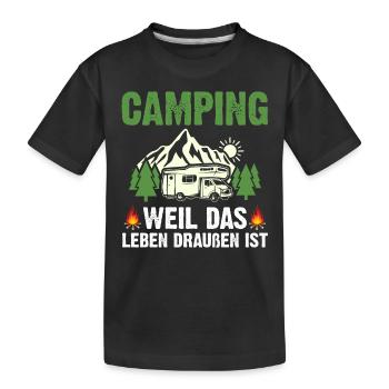 Camping-car Camping-car Camping Camping - T-shirt bio Premium Enfant - noir - Devant
