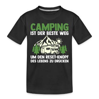 Camping-car Camping-car Camping Camping - T-shirt bio Premium Enfant - noir - Devant