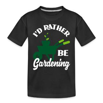 Jardin - T-shirt bio Premium Enfant - noir - Devant