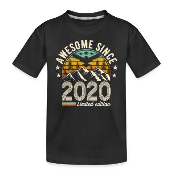 2020 - Kinder Premium Bio T-Shirt - Schwarz - Vorne