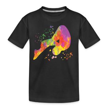Plongée Plongée synchronisée - T-shirt bio Premium Enfant - noir - Devant