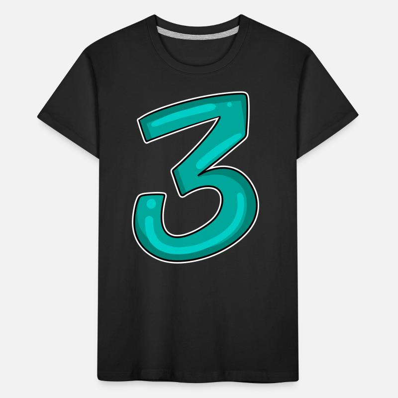 3 - Three - Third Kids' Premium Organic T-Shirt