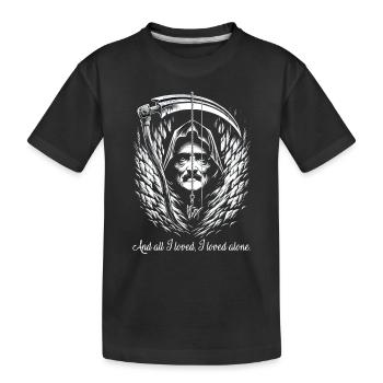Edgar Allan Poe Fan, Klassische Literatur, - Kinder Premium Bio T-Shirt - Schwarz - Vorne
