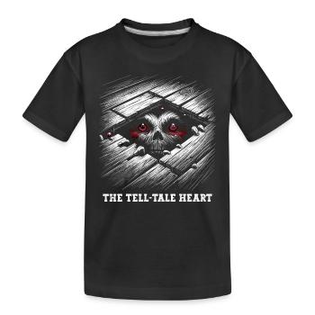 Edgar Allan Poe Fan, Klassische Literatur, - Kinder Premium Bio T-Shirt - Schwarz - Vorne
