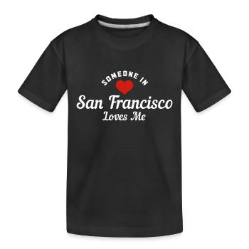 Souvenir de San Francisco en Californie - T-shirt bio Premium Enfant - noir - Devant