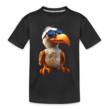 Pelikan Wasservogel Pelican Geschenk Süße Pelikane - Kinder Premium Bio T-Shirt - Schwarz - Vorne