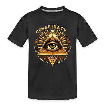 Conspiracy Theories Conspiracy Theorist Illuminati - Kinder Premium Bio T-Shirt - Schwarz - Vorne