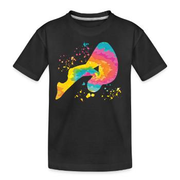 Plongée Plongée synchronisée - T-shirt bio Premium Enfant - noir - Devant
