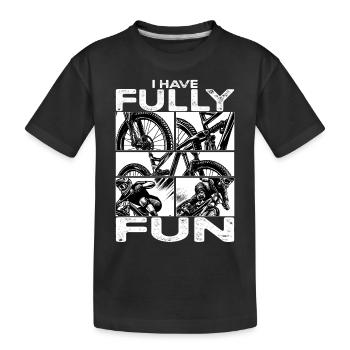 VTT Je m’amuse pleinement VTT - T-shirt bio Premium Enfant - noir - Devant