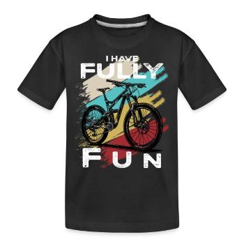 VTT Je m’amuse pleinement VTT - T-shirt bio Premium Enfant - noir - Devant