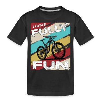 VTT Je m’amuse pleinement VTT - T-shirt bio Premium Enfant - noir - Devant