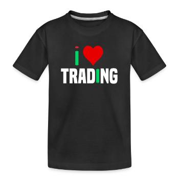J’adore le trading Ich liebe Trading - T-shirt bio Premium Enfant - noir - Devant