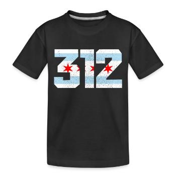 Chicago Illinois Souvenir cadeau - T-shirt bio Premium Enfant - noir - Devant