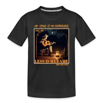 my song is everything - Kids' Premium Organic T-Shirt - black - Front