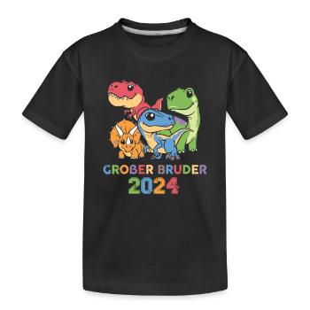 Grand Frère 2024 - T-shirt bio Premium Enfant - noir - Devant