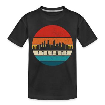 Atlanta Georgia - Kinder Premium Bio T-Shirt - Schwarz - Vorne