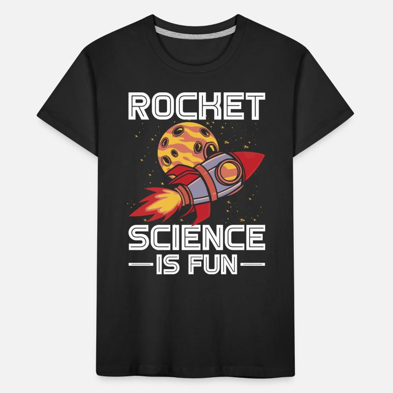 Rocket Science Is Fun Space Shuttle Spaceship Kids' Premium Organic T-Shirt