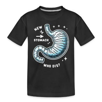 Gastric sleeve, gastric sleeve, gastrectomy, gastrectomy - Kids' Premium Organic T-Shirt - black - Front