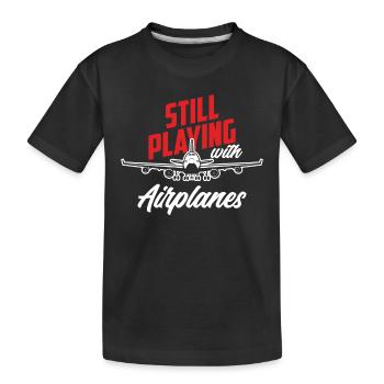 Pilote Pilote Profession Hobby - T-shirt bio Premium Enfant - noir - Devant