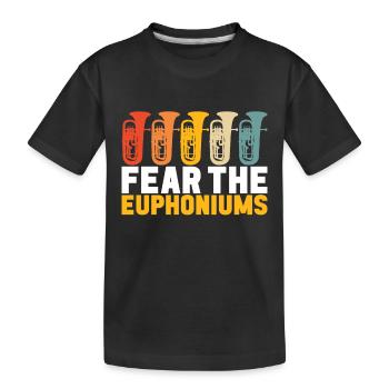 Euphonium Euphonist - Kids' Premium Organic T-Shirt - black - Front
