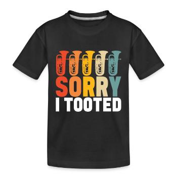 Euphonium Euphonist - Kids' Premium Organic T-Shirt - black - Front