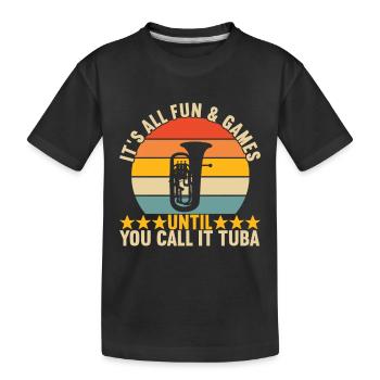 Euphonium Euphonist - Kids' Premium Organic T-Shirt - black - Front