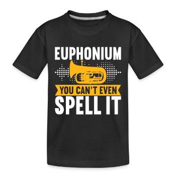 Euphonium Euphonist - Kids' Premium Organic T-Shirt - black - Front