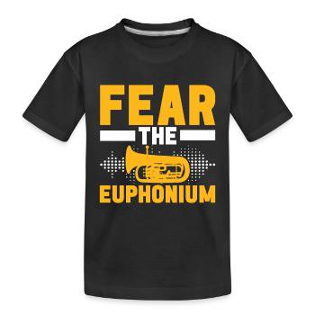 Euphonium Euphonist - Kids' Premium Organic T-Shirt - black - Front