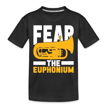 Euphonium Euphonist - Kids' Premium Organic T-Shirt - black - Front