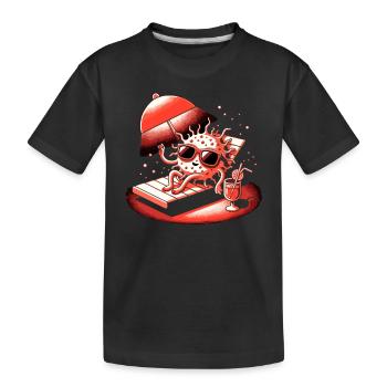 Red Light Therapy Low-level laser therapy for the - Kids' Premium Organic T-Shirt - black - Front