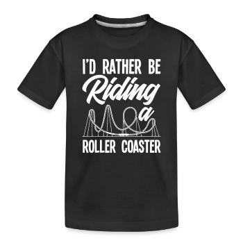 Testeur de tour de montagnes russes - T-shirt bio Premium Enfant - noir - Devant