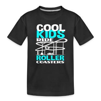 Montagnes russes Enfants Enfant Adolescents - T-shirt bio Premium Enfant - noir - Devant