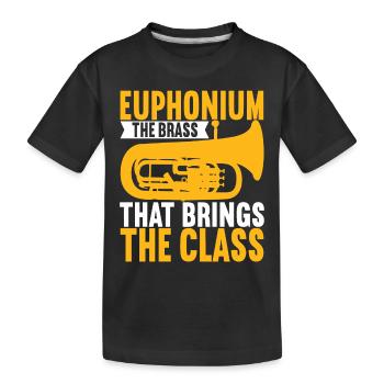 Euphonium Euphonium Player - Kids' Premium Organic T-Shirt - black - Front