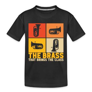 Euphonium Euphonium Player - Kids' Premium Organic T-Shirt - black - Front