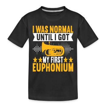 Euphonium Euphoniumspieler - Kinder Premium Bio T-Shirt - Schwarz - Vorne