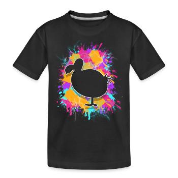 Dodo - Kinder Premium Bio T-Shirt - Schwarz - Vorne