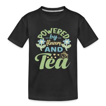 Floral Designer Floristik Blumen Florist - Kinder Premium Bio T-Shirt - Schwarz - Vorne