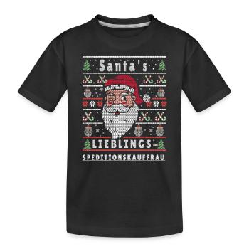VILAIN NOËL PRÉFÉRÉ DU PÈRE NOËL - T-shirt bio Premium Enfant - noir - Devant