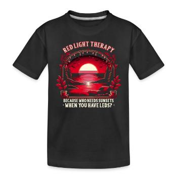 Thérapie par la lumière rouge Thérapie au laser de faible intensité pour le - T-shirt bio Premium Enfant - noir - Devant