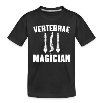 Chiropraticien – Mage tourneur - T-shirt bio Premium Enfant - noir - Devant